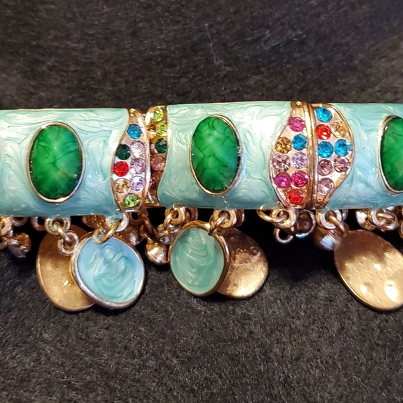 Enamel Stretch Bracelet - Picture 3 of 4